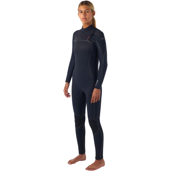 Fato De Mergulho Feminino O'Neill Hyperfreak Fire 5/4+mm Com Chest Zip 2026 5678 - Black